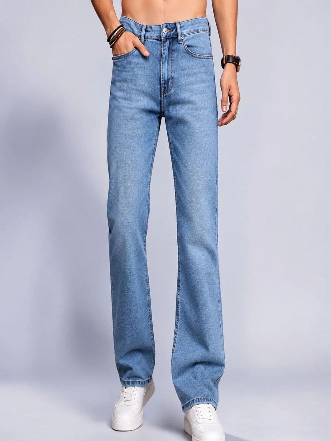Roadster Men Jean Straight Fit Mid-Rise Stretchable Jeans - view 1