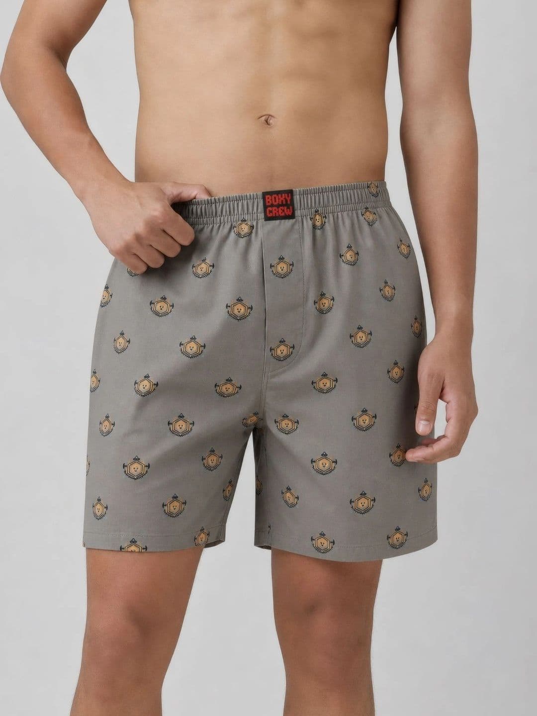 Boxy Crew Printed Pure Cotton Boxers - view 1