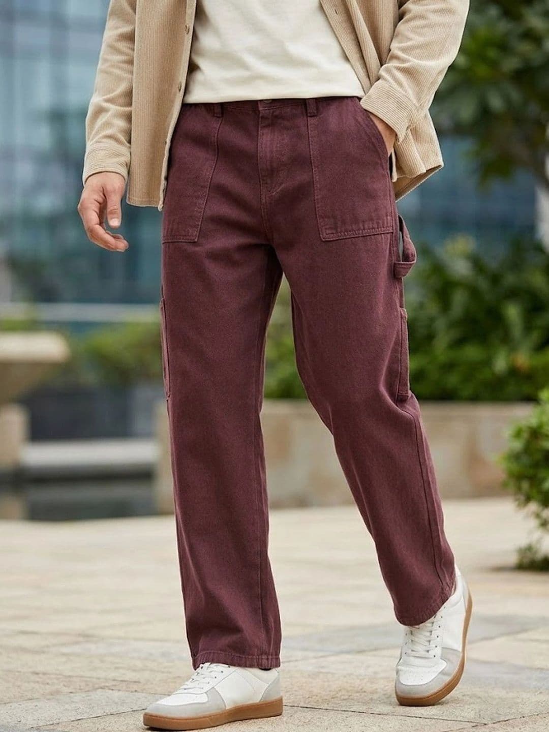 Urbano Fashion Men Loose Fit Carpenter Cargo Jeans - view 1