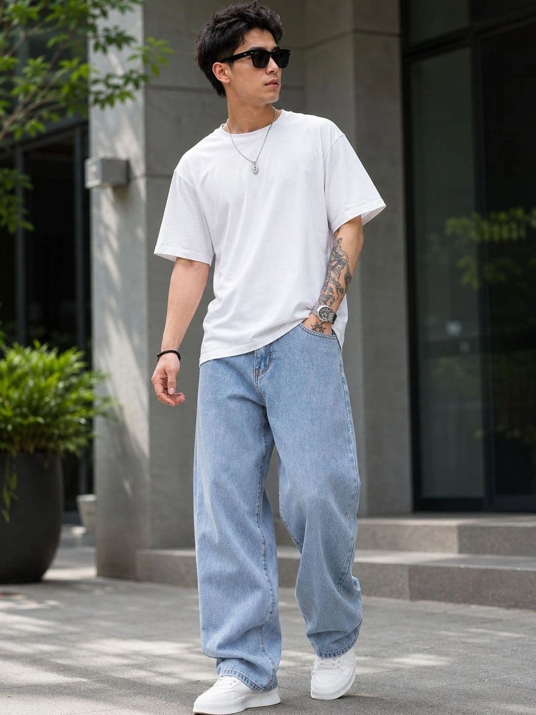 GARTEEN Men Classic Straight Fit Mid-Rise Stretchable Jeans - view 1