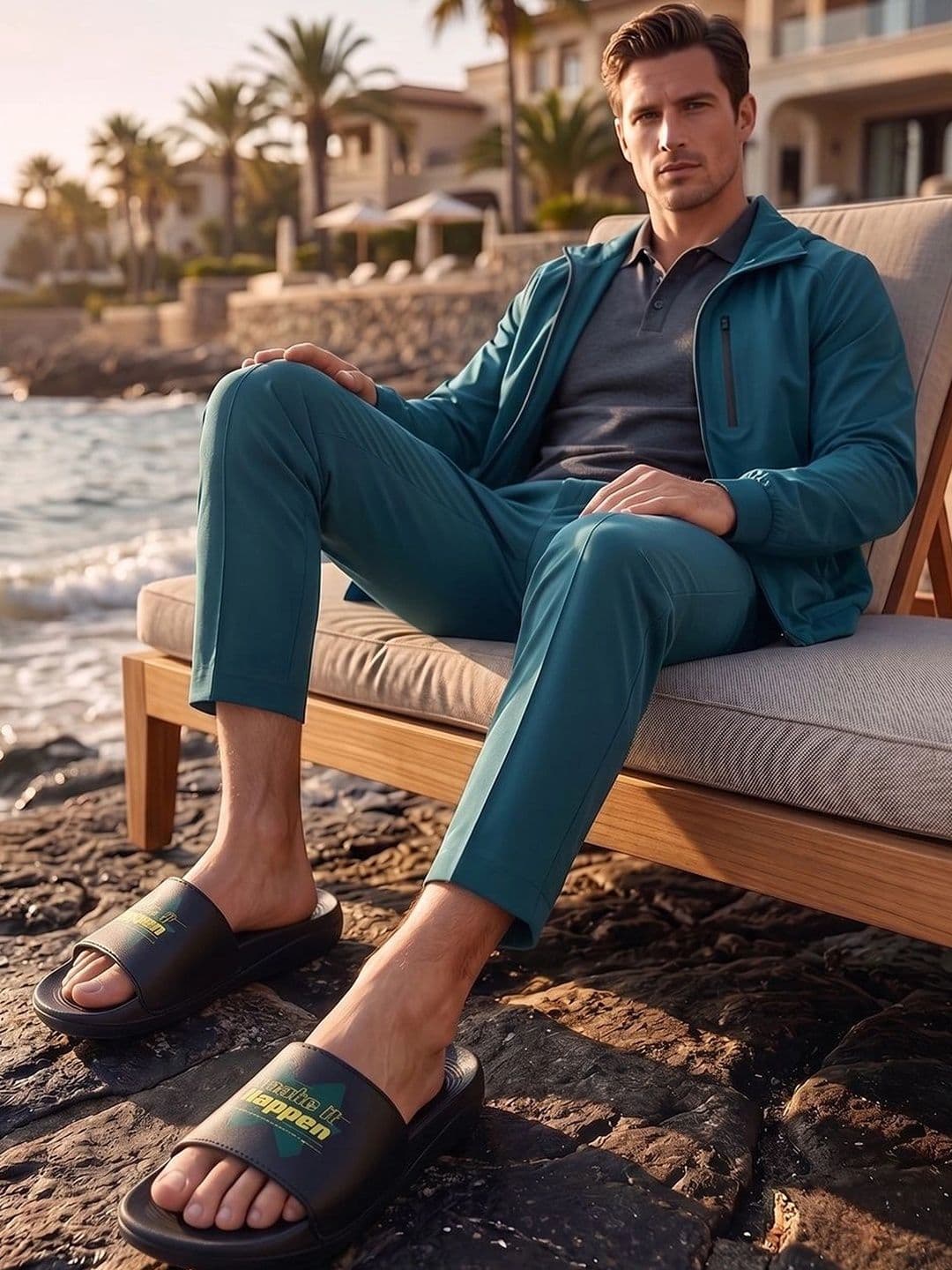 HRX by Hrithik Roshan Men Printed Sliders - view 1