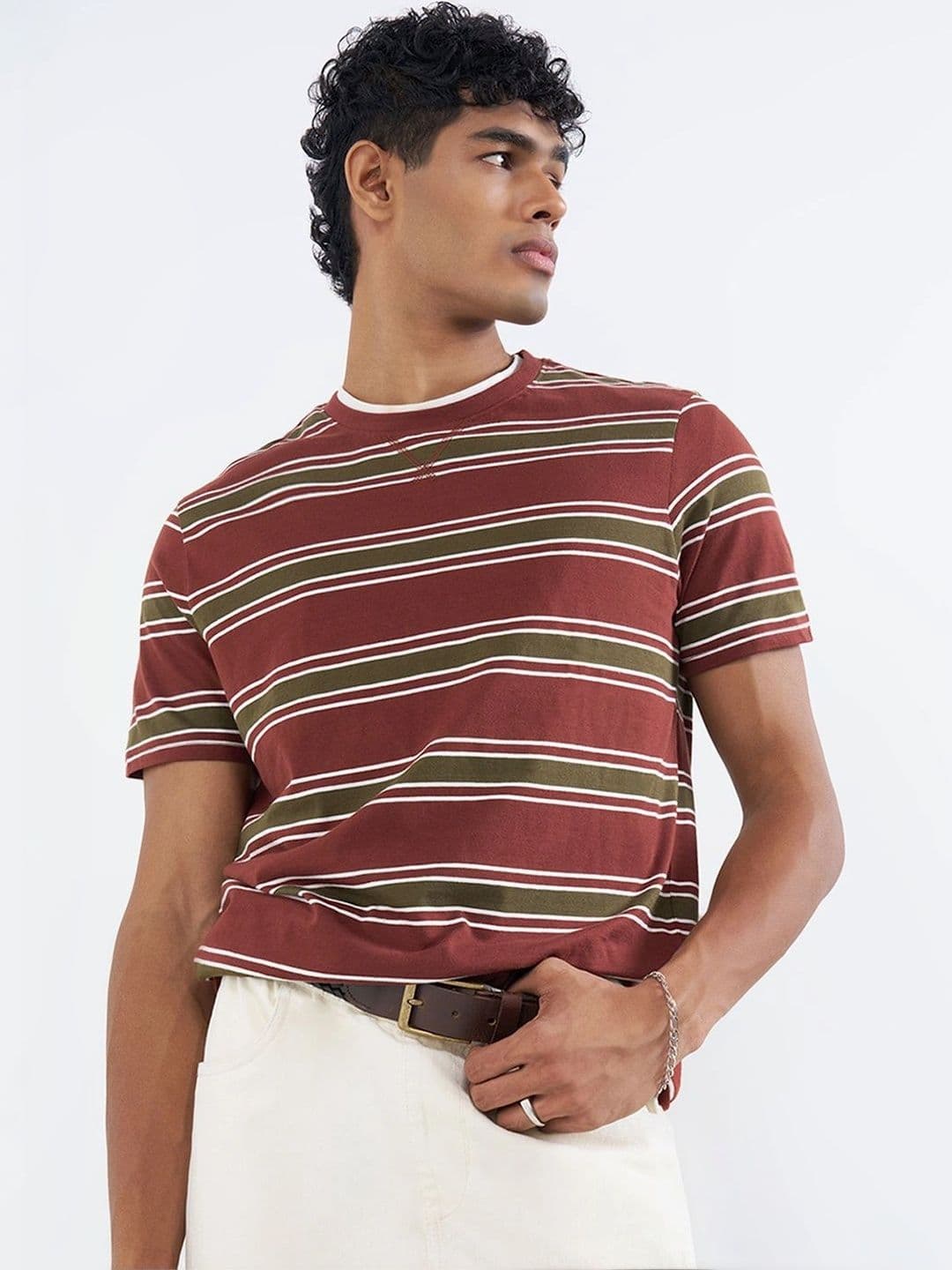 People Men Striped T-shirt - view 1