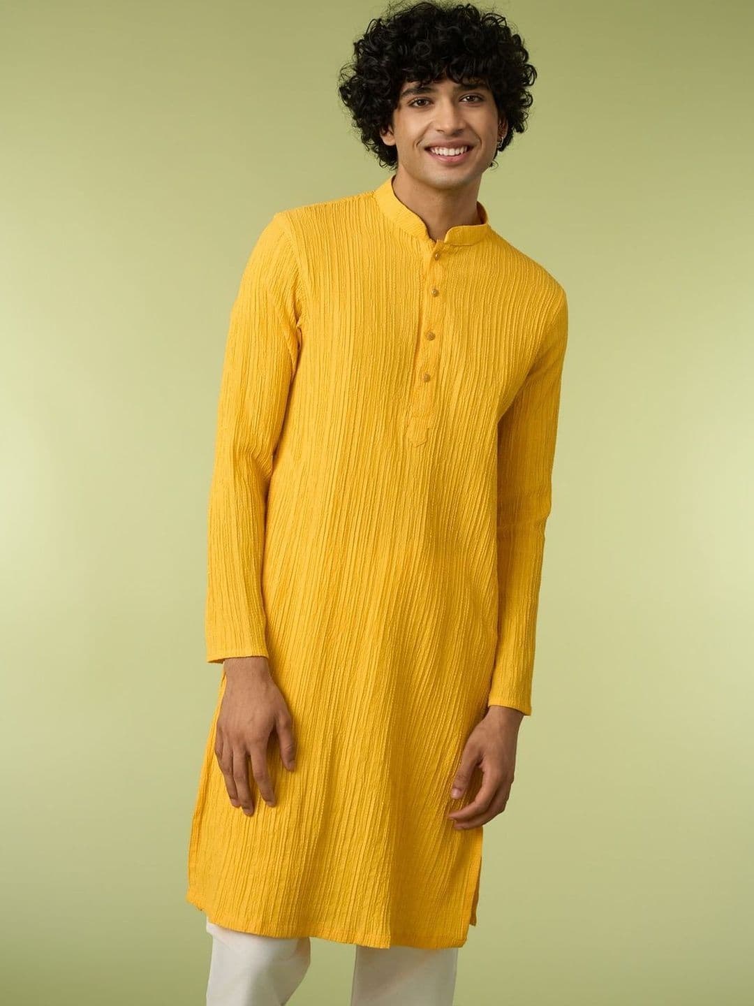 Diwas by Manyavar Self Design Men Kurta - view 1