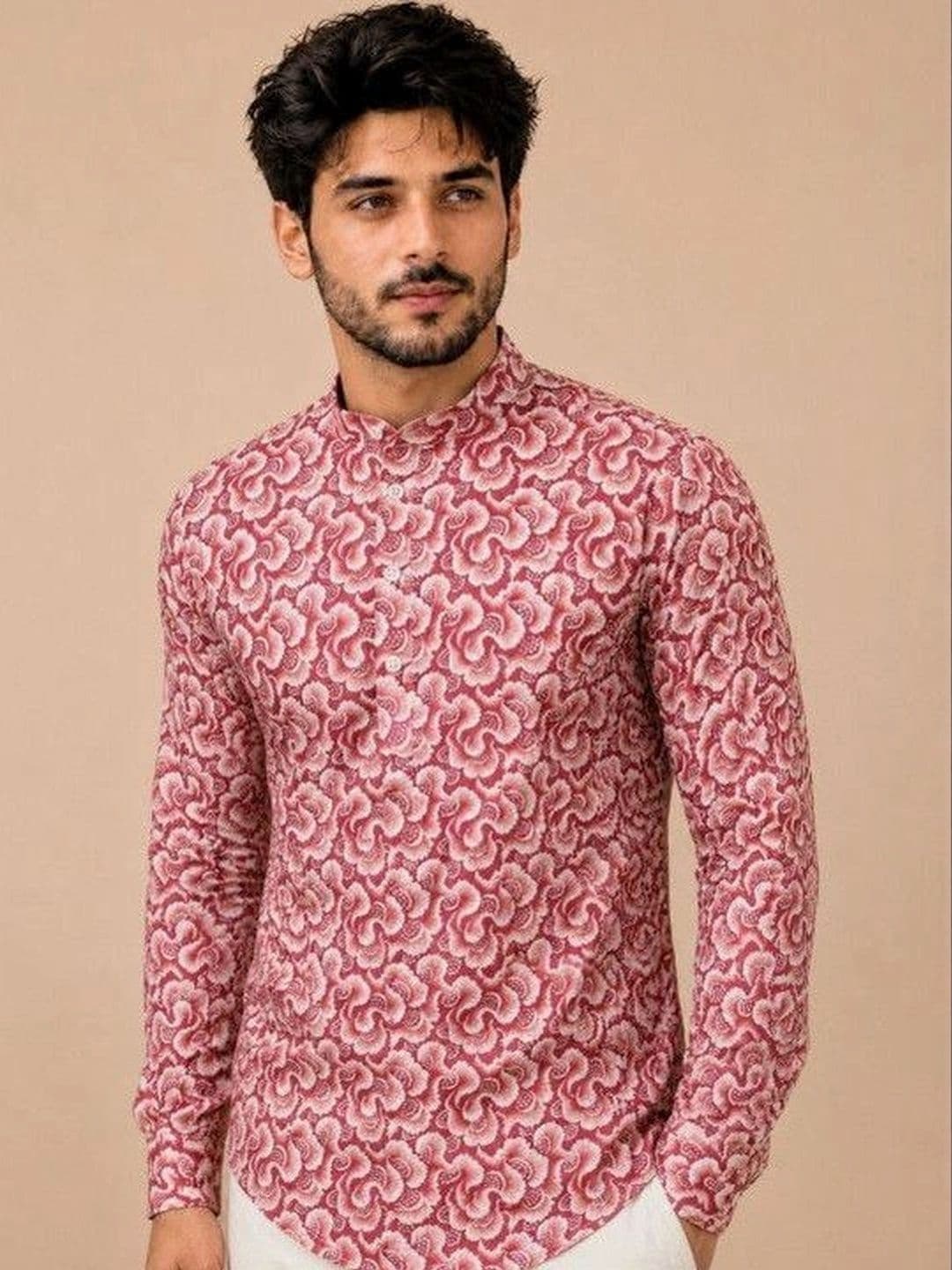SZN Men Floral Printed Floral Kurta - view 1