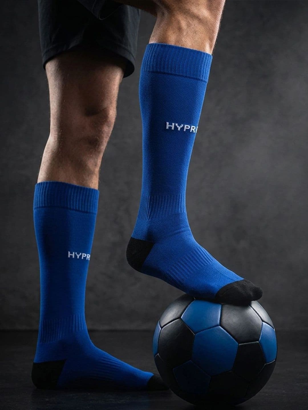 HYPR FIT Men Pack of 1 Royal Blue Cotton Anti-Odour Cushioned Socks - view 1