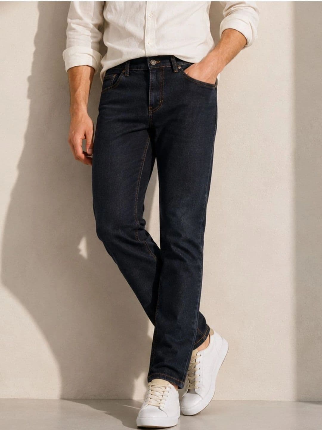 ZUSH Men Straight Fit Mid-Rise Stretchable Jeans - view 1