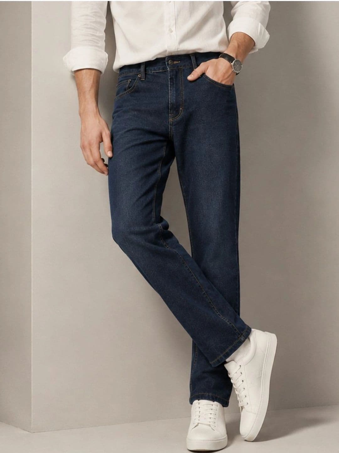 ZUSH Men Straight Fit Mid-Rise Stretchable Jeans - view 1