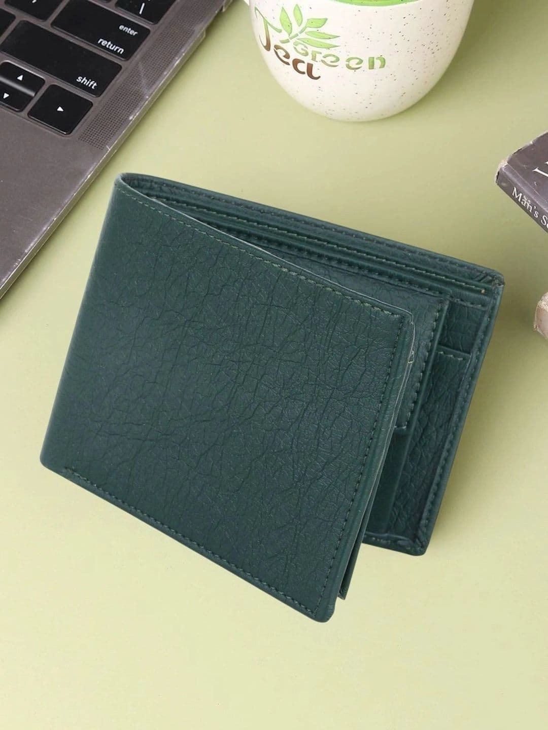 BIF Men Textured PU Two Fold Wallet - view 1