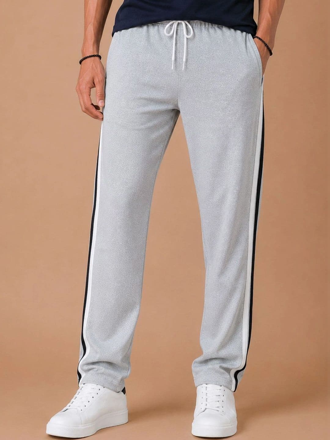 RETWE Men Regular Fit Zipper Pocket Track Pants - view 1