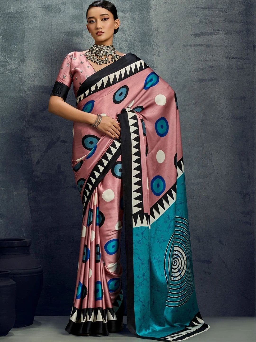 Mitera Satin Designer Saree - view 1