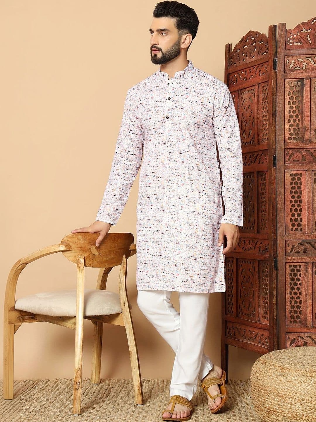 Sangria Men Printed Kurta - view 1