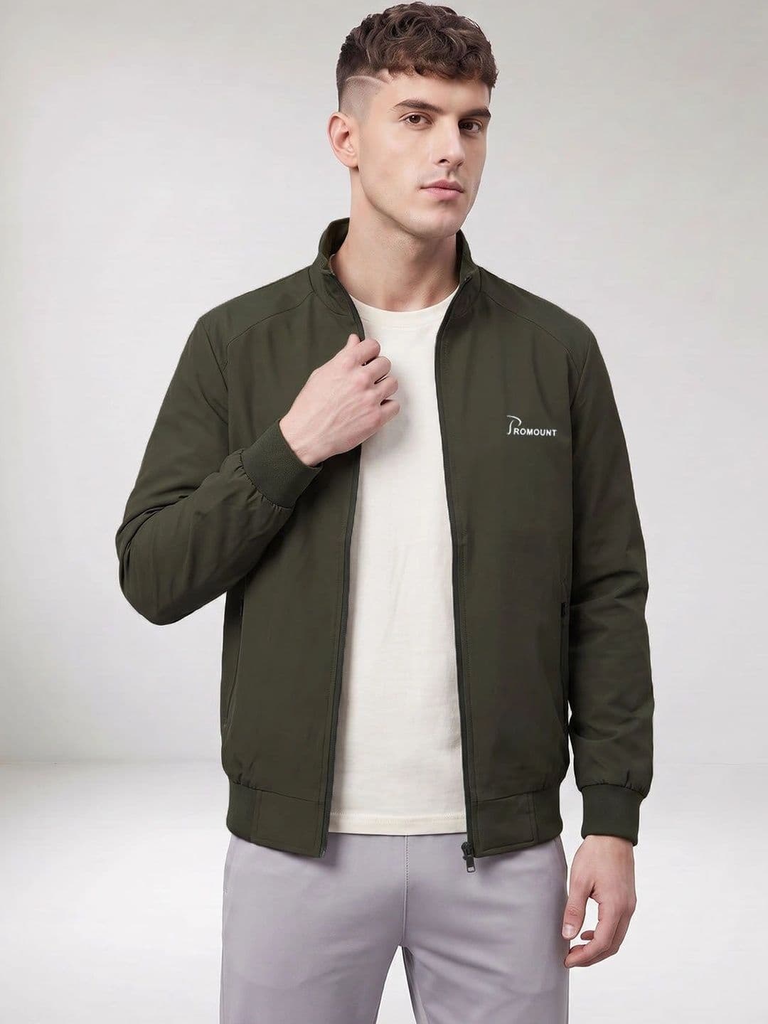 MOUNTAIN COLOURS Men Lightweight Training or Gym Bomber Jacket - view 1