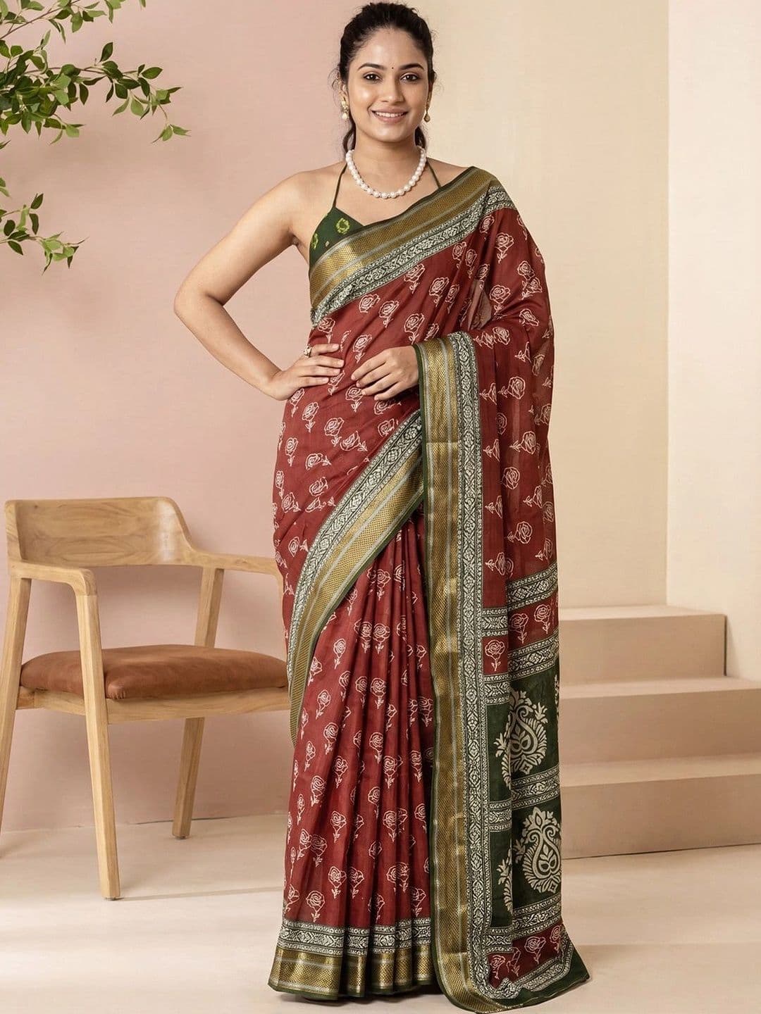 Mitera Paisley Designer Bagh Saree - view 1
