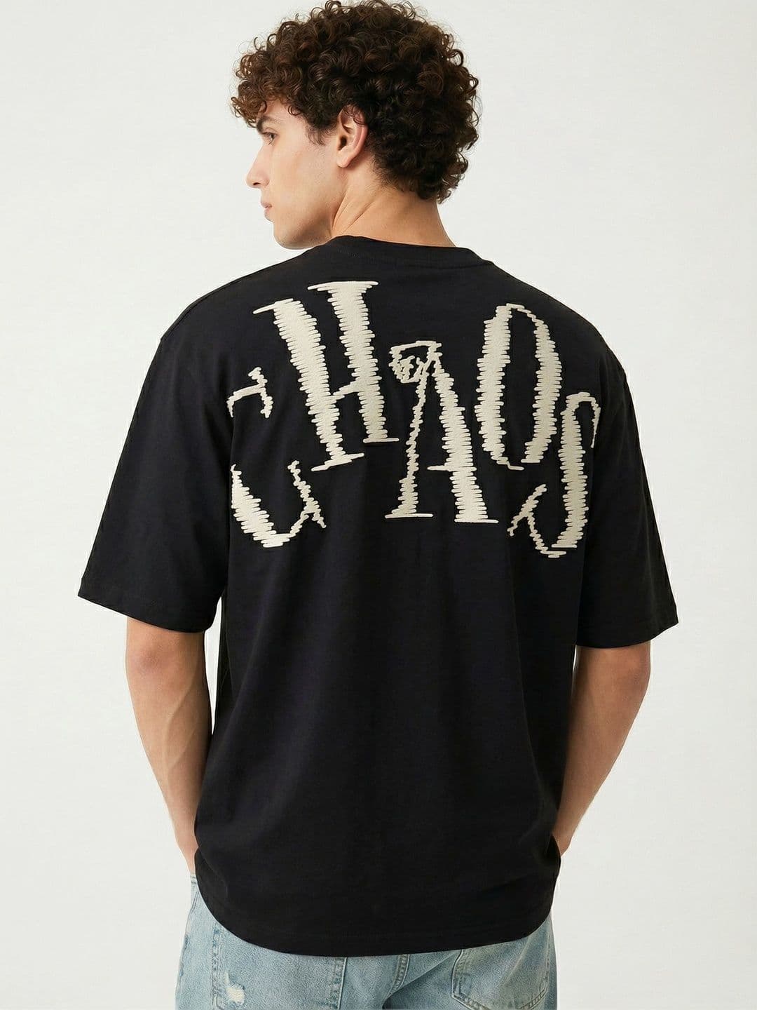 glitchez Men Typography Printed T-shirt - view 1