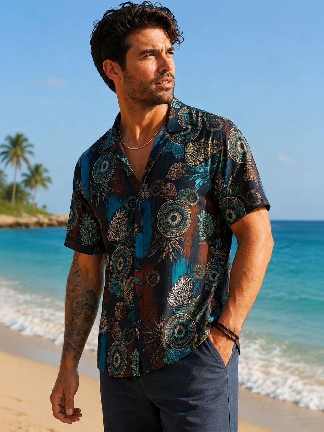 RAHI TRENDZ Men Club Floral Printed Casual Shirt - view 1