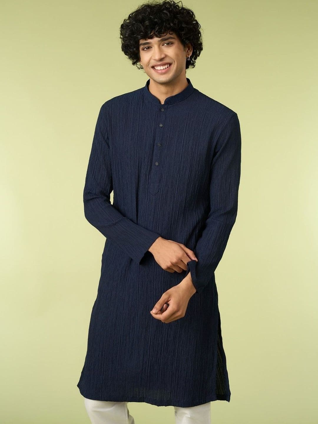 Diwas by Manyavar Self Design Men Kurta - view 1
