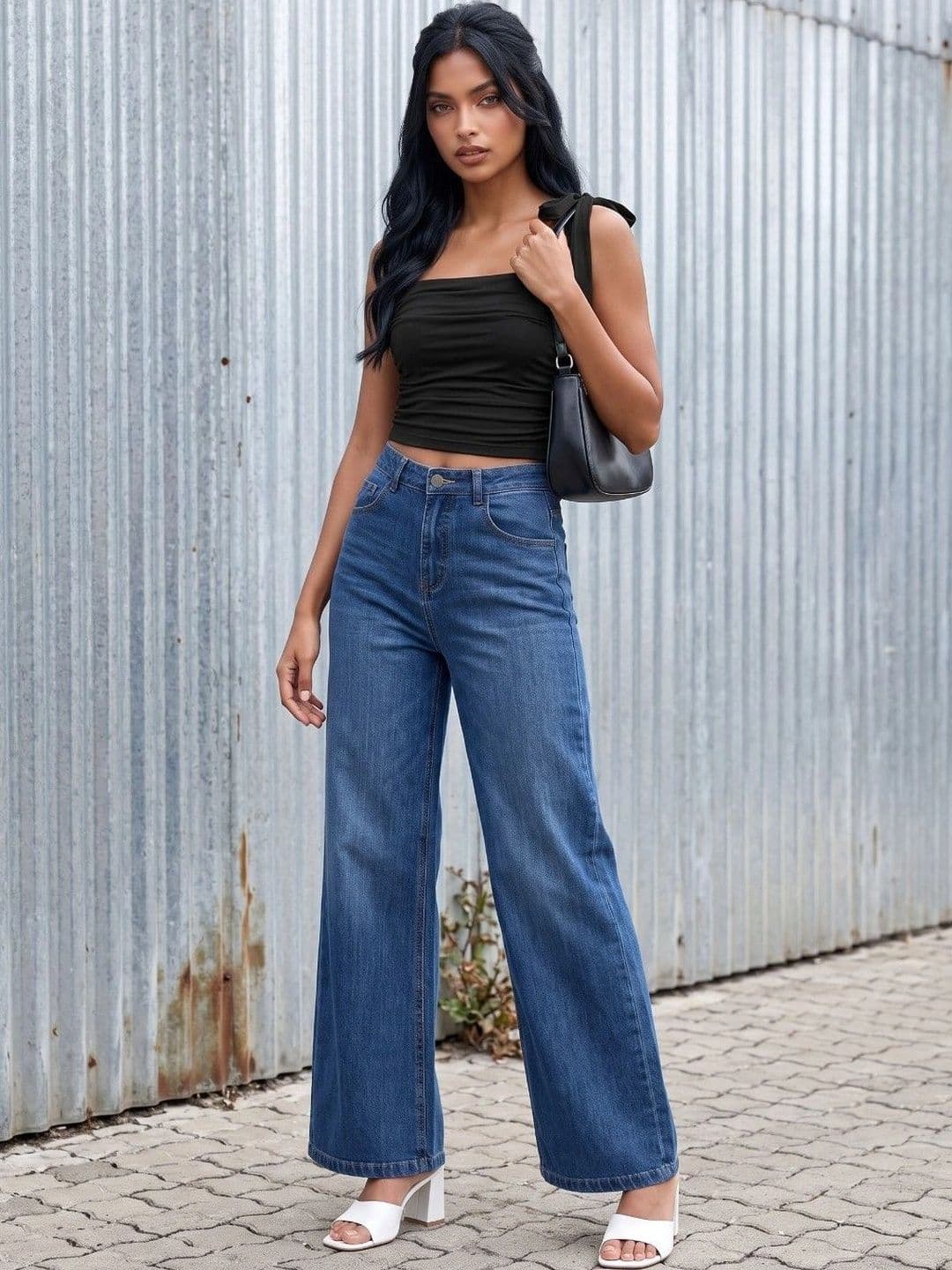 glitchez Women Straight Fit High-Rise Stretchable Jeans - view 1