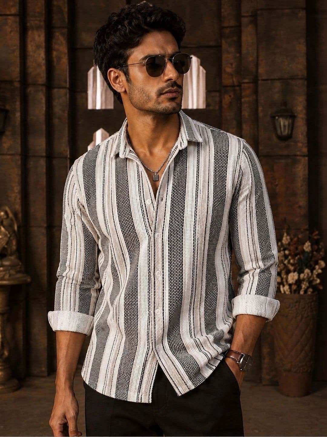 Tanip Men Striped Casual Shirt - view 1