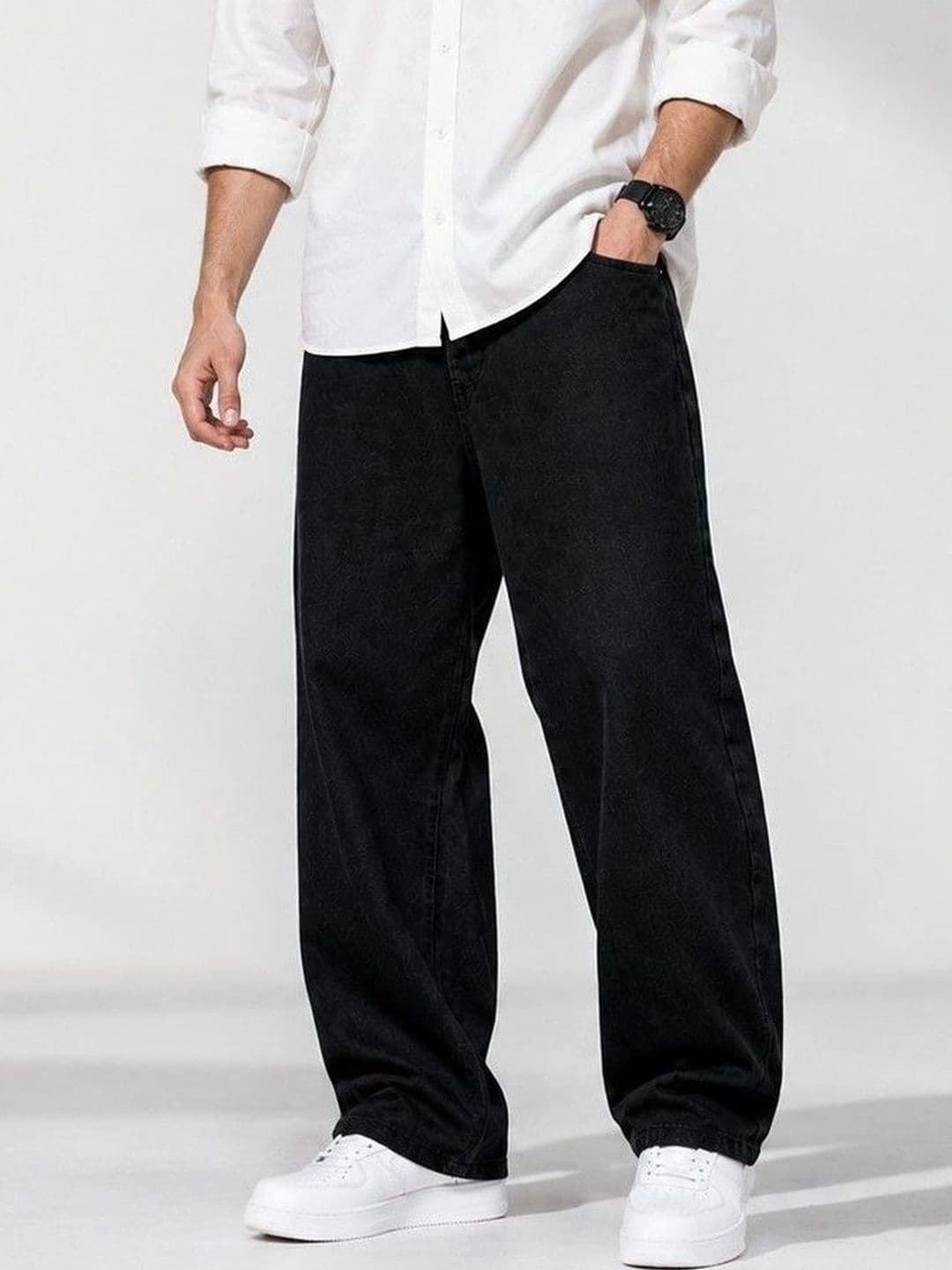 DENIMLOOK Men Straight Fit Mid-Rise Jeans - view 1