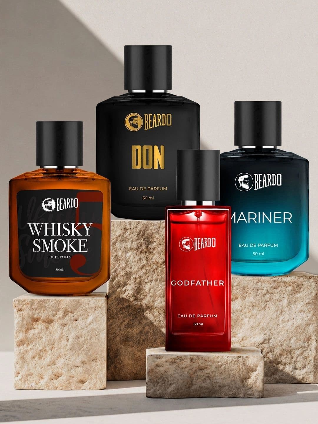 BEARDO Men Set of Mariner + Don + Whiskey Smoke + God Father Eau De Parfum - 50 ml each - view 1