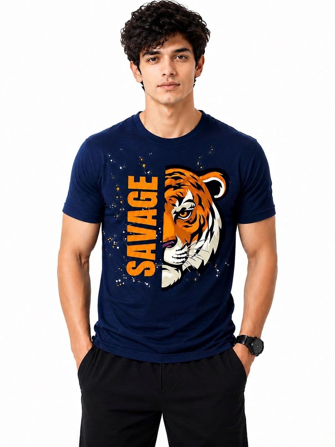 KAVYARA Men Printed T-shirt - view 1