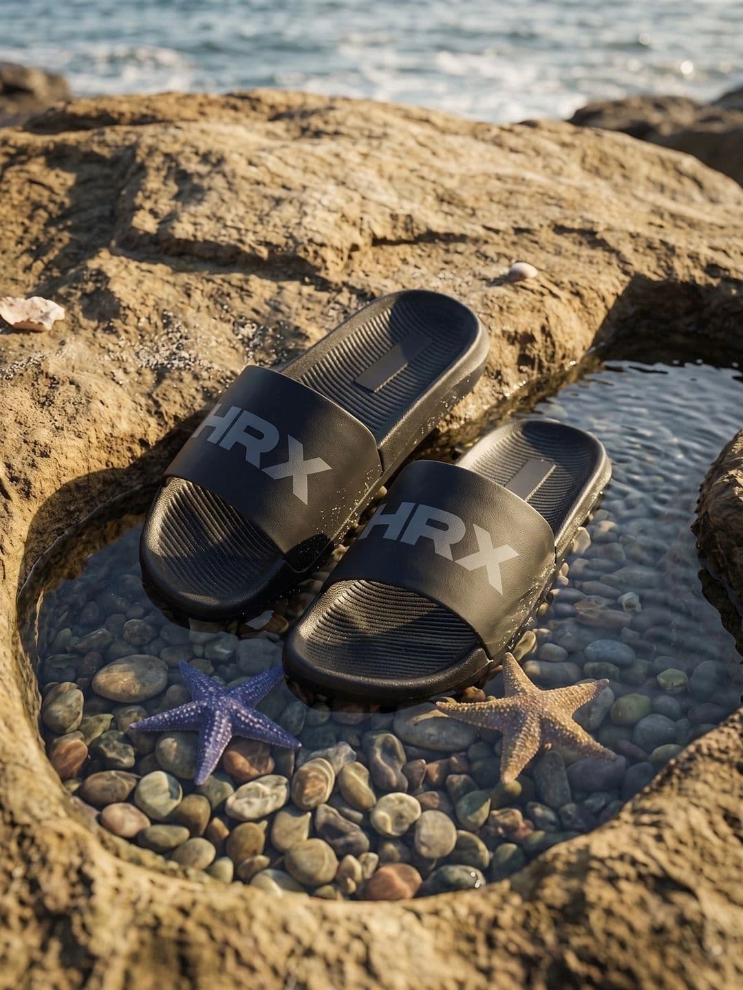 HRX by Hrithik Roshan Men Printed Sliders - view 1