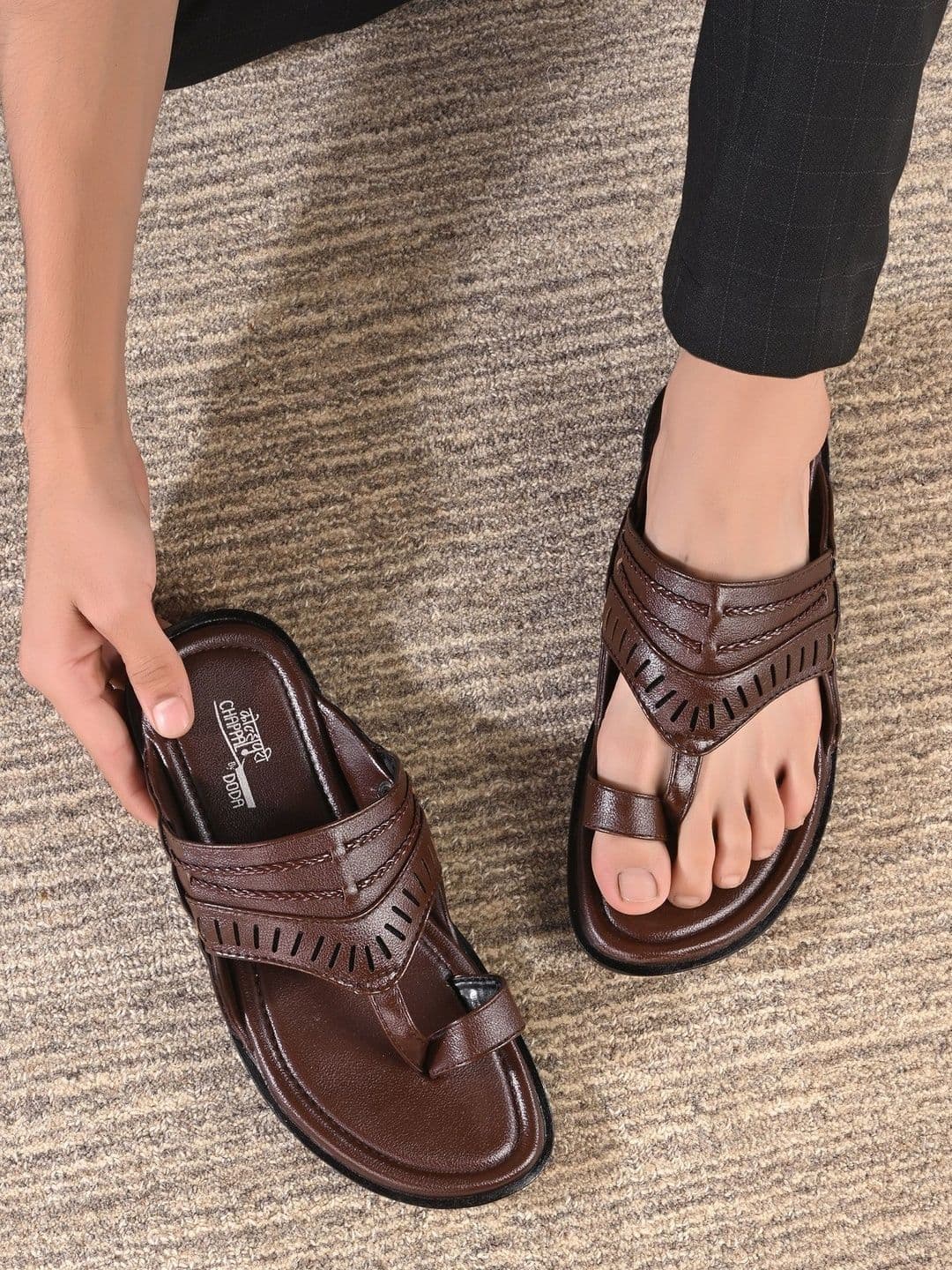 DODA Men Ethnic Kolhapuris Comfort Sandals - view 1
