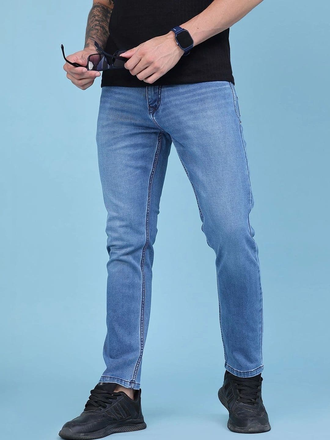 V-Mart Men Regular Fit Mid-Rise Jeans - view 1