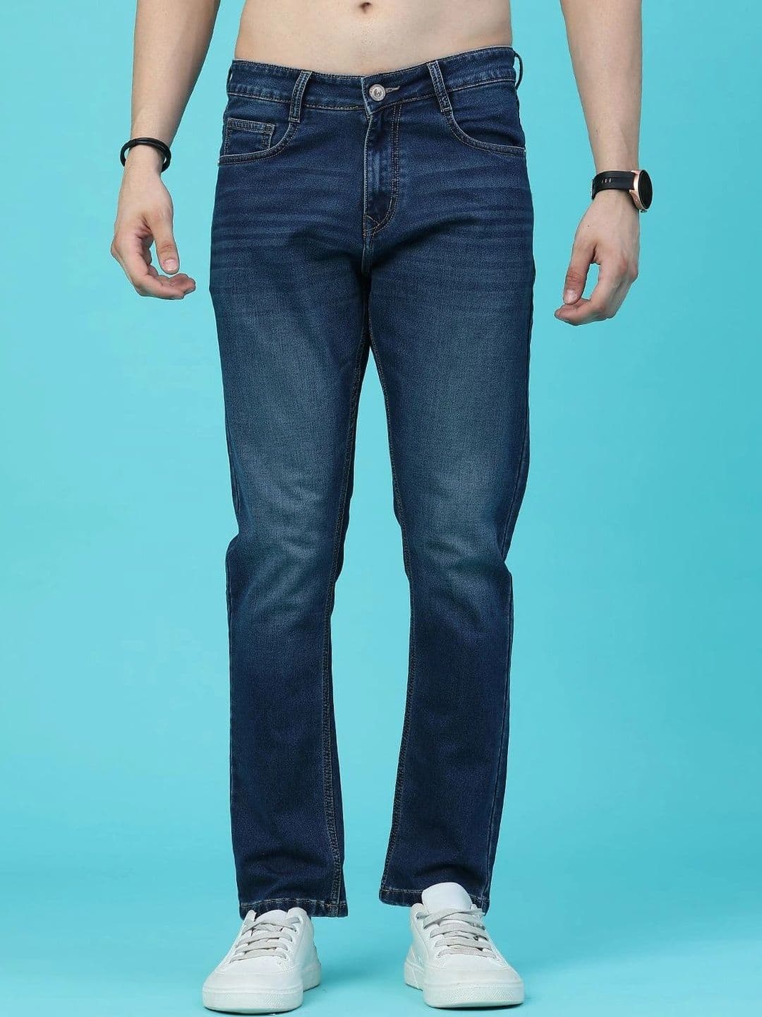 V-Mart Men Regular Fit Mid-Rise Jeans - view 1
