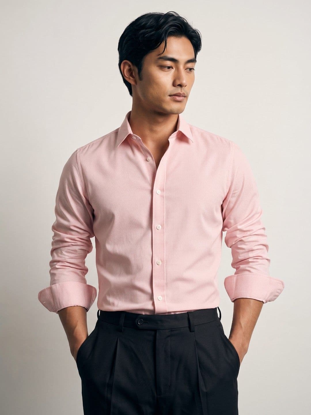 OvrWrk Micro Checks Checked Regular Fit Casual Shirt - view 1