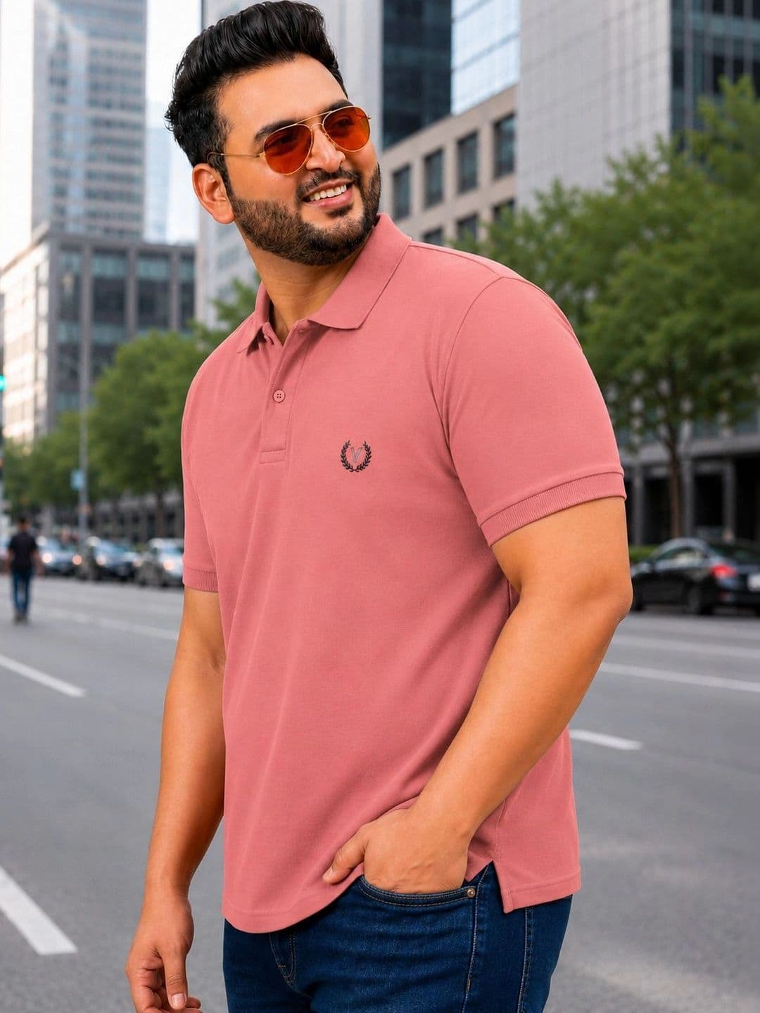 MACK JONNEY Men Brand Logo Polo Collar T-shirt - view 1