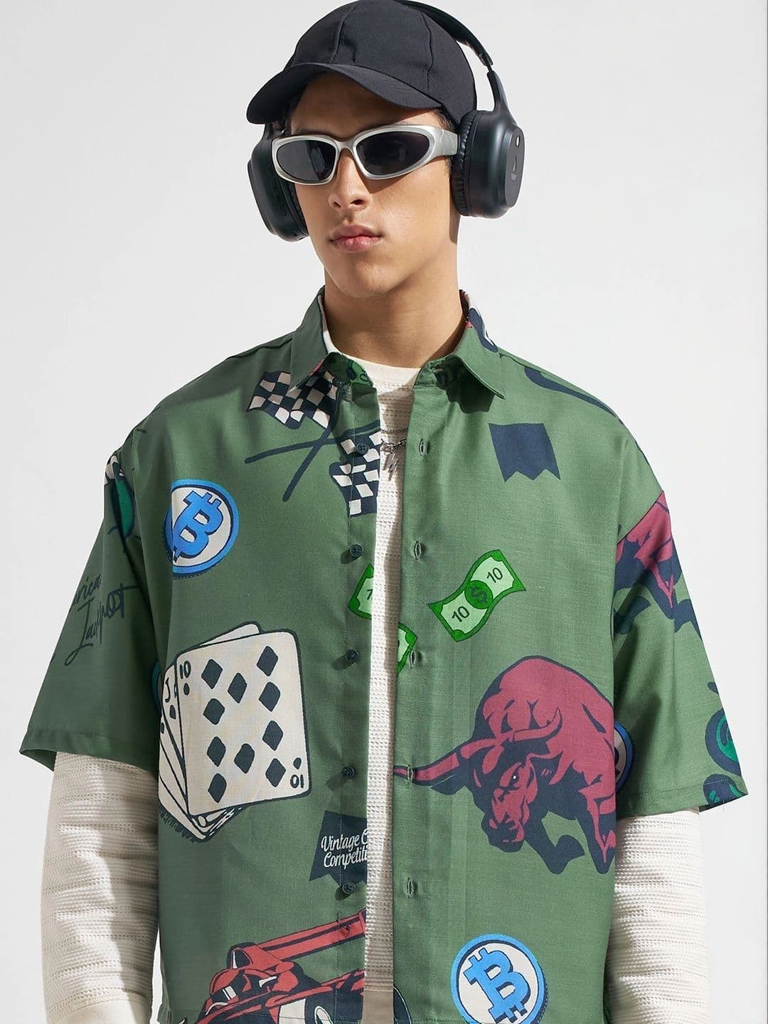 HIGHLANDER Men Boxy Printed Casual Shirt - view 1