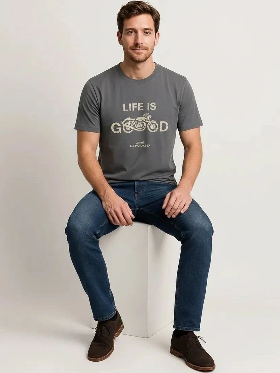 HERE&NOW Men Typography Printed T-shirt - view 1
