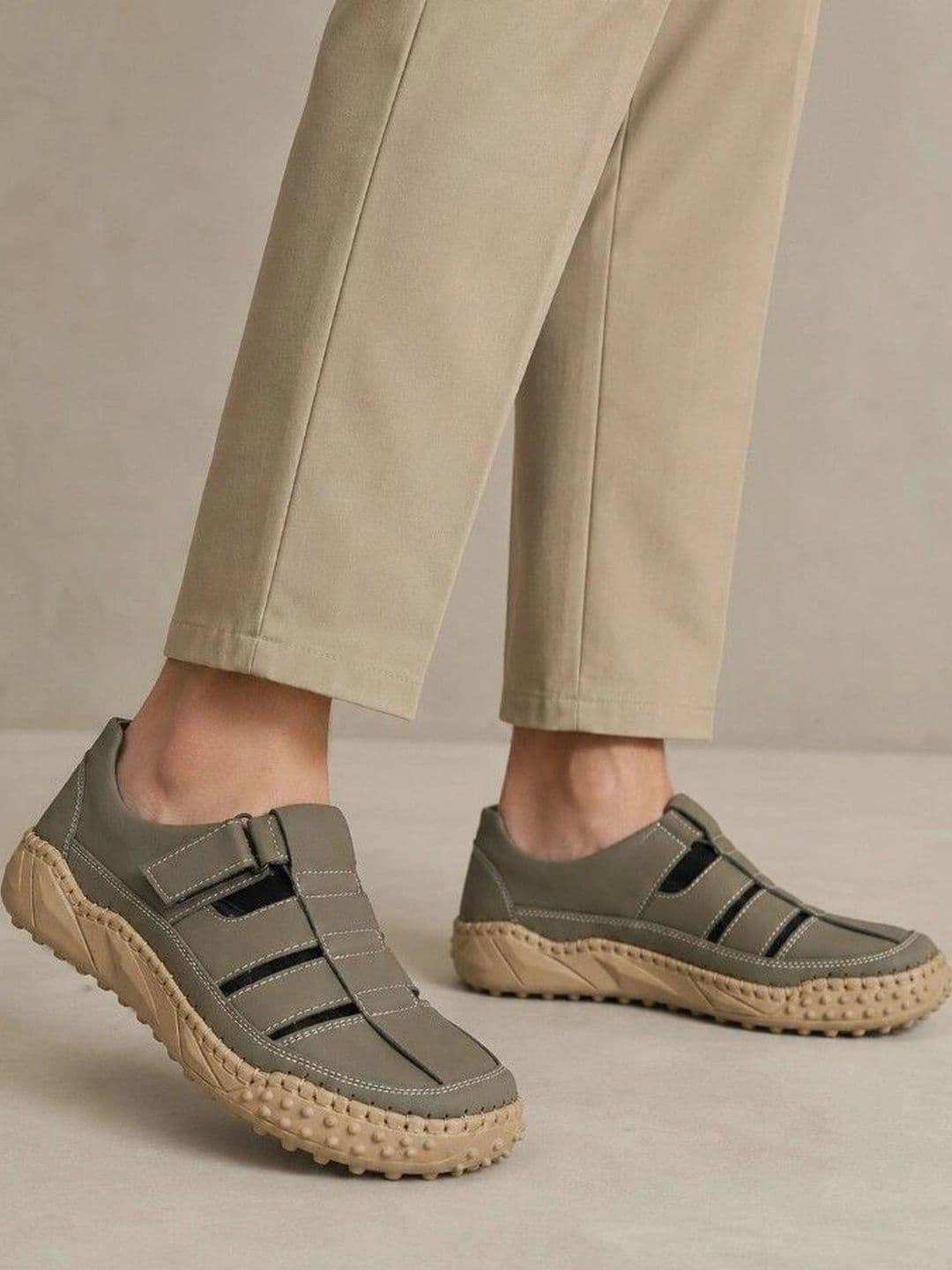 Roadster Men Suede Height Increasing Casual Comfortable Slip On Shoe Style Sandals - view 1