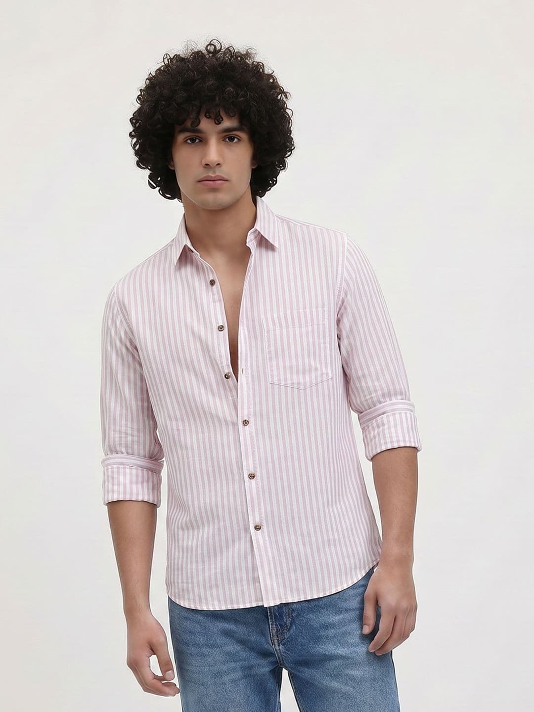 Roadster Men Vertical Striped Casual Shirt - view 1