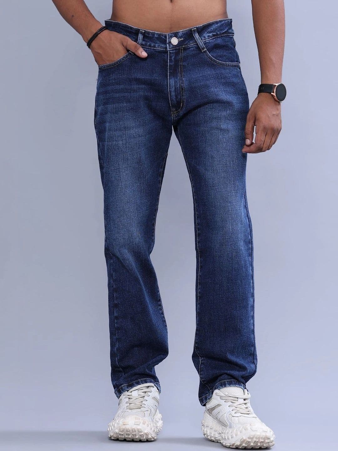 V-Mart Men Regular Fit Mid-Rise Jeans - view 1