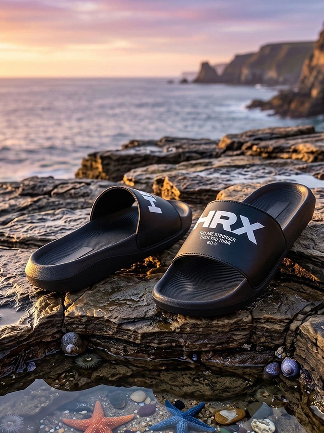 HRX by Hrithik Roshan Men Printed Sliders - view 1