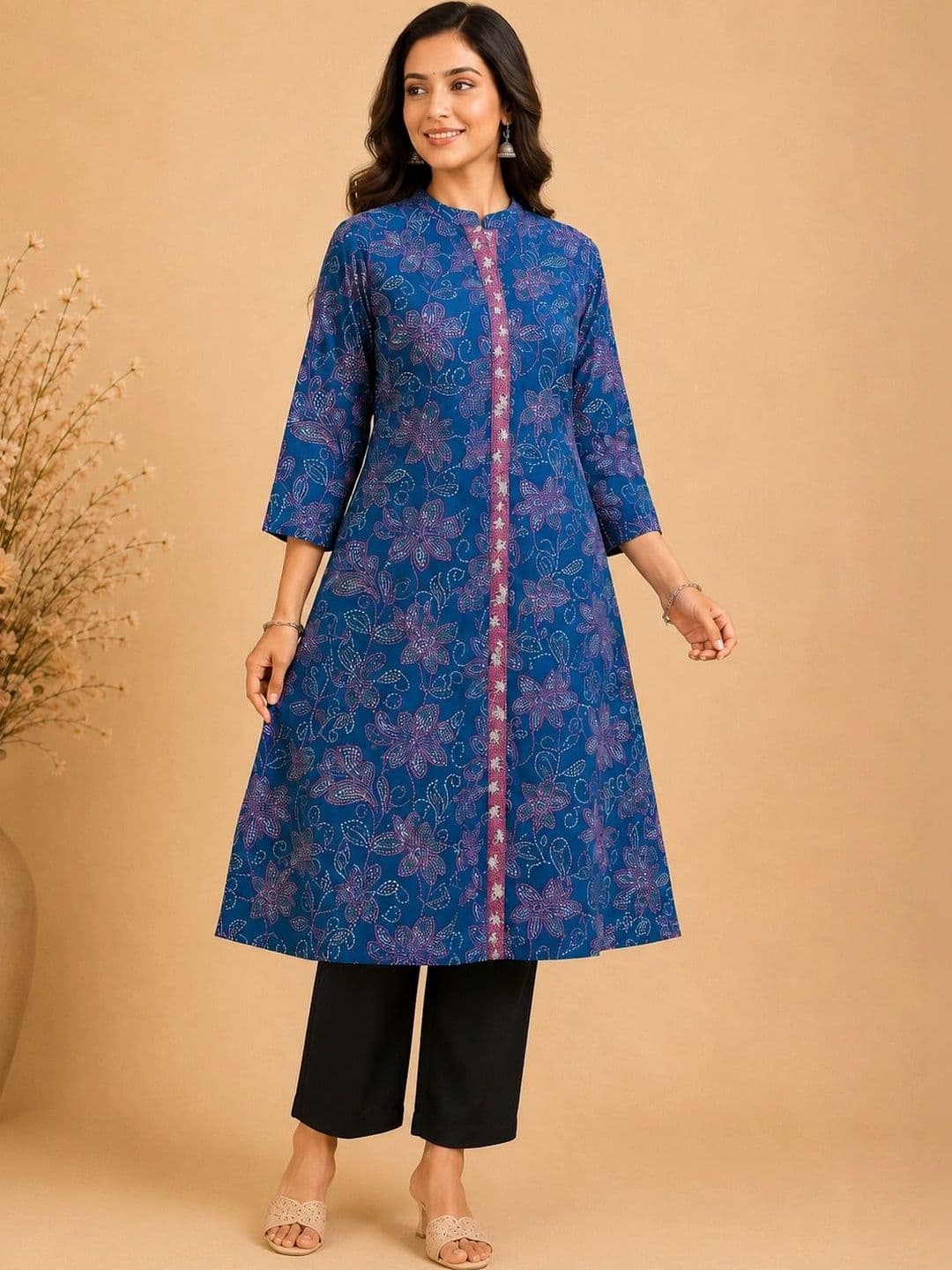 Araaha Women Floral Printed Indie Prints Kurta - view 1