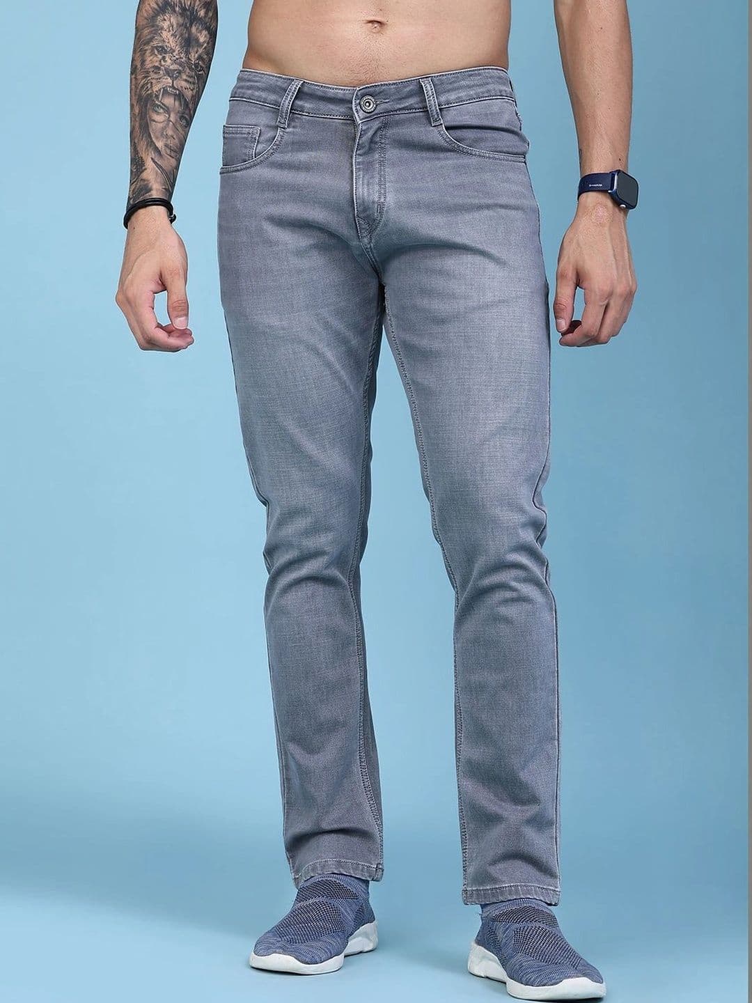 V-Mart Men Regular Fit Mid-Rise Jeans - view 1