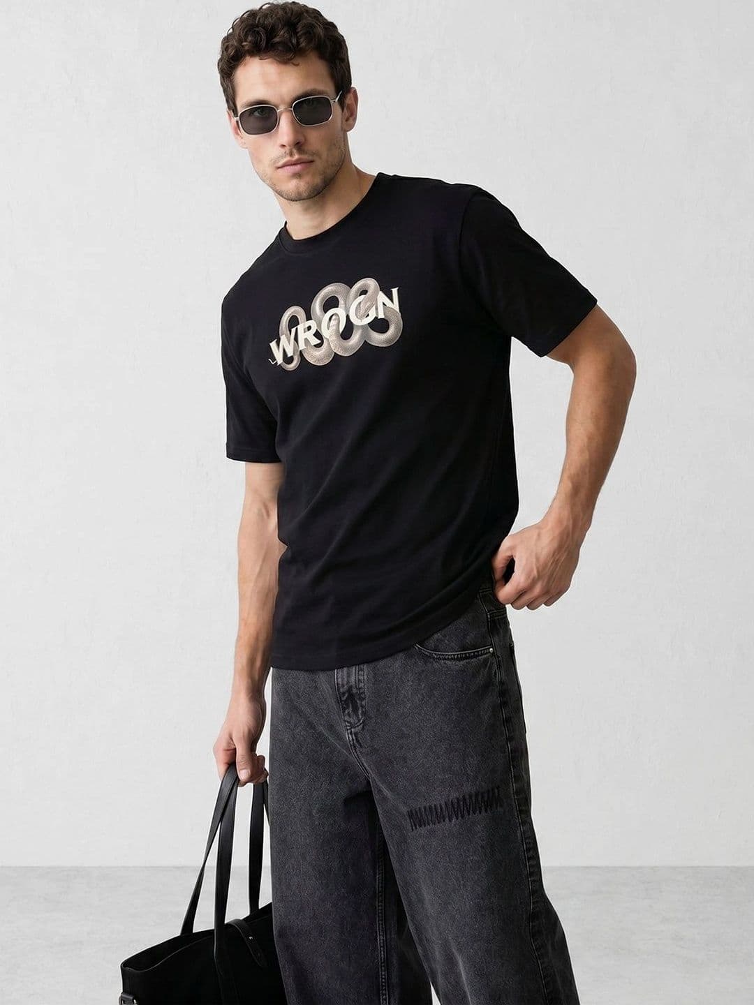 WROGN Men Brand Logo Printed T-shirt - view 1