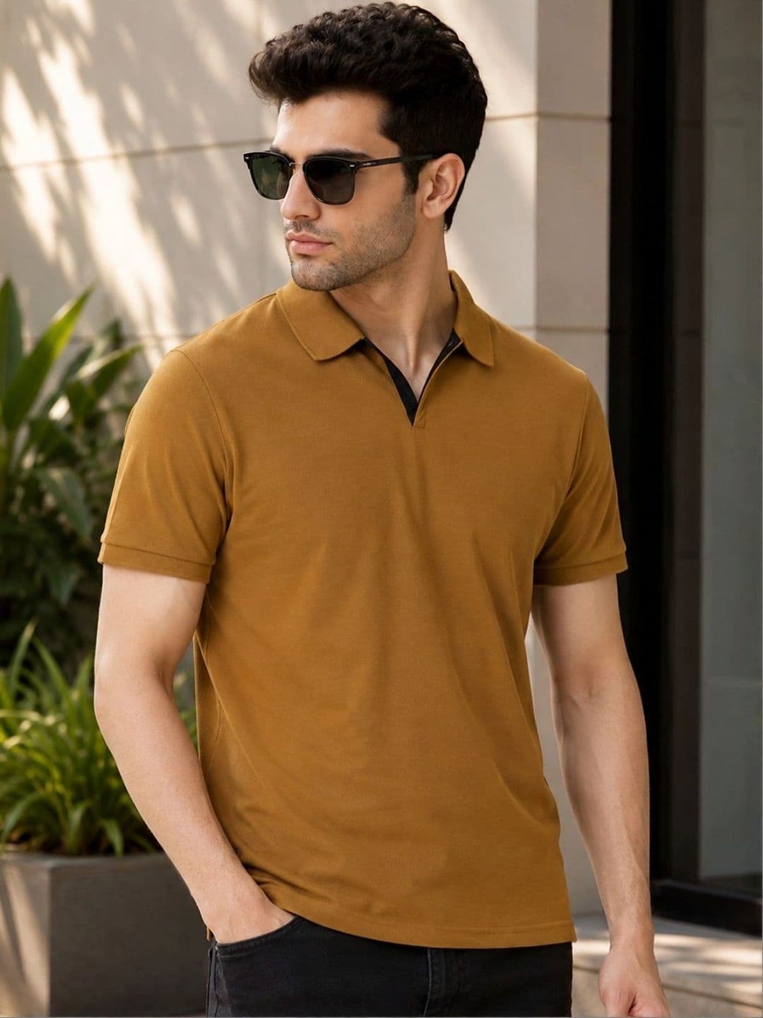 Stitch Hub Men Polo Collar T-shirt - view 1