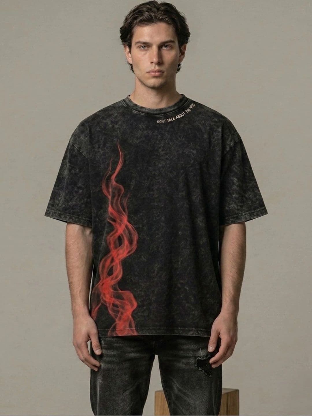 SKRATS Men Printed Drop-Shoulder Sleeves T-shirt - view 1