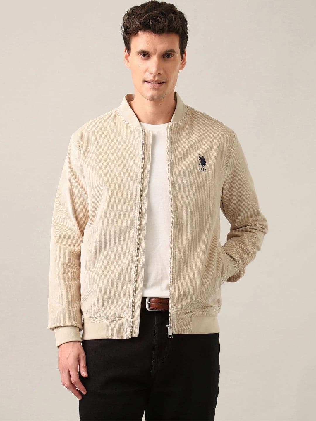 U.S. Polo Assn. Men Brand Logo Bomber Jacket - view 1