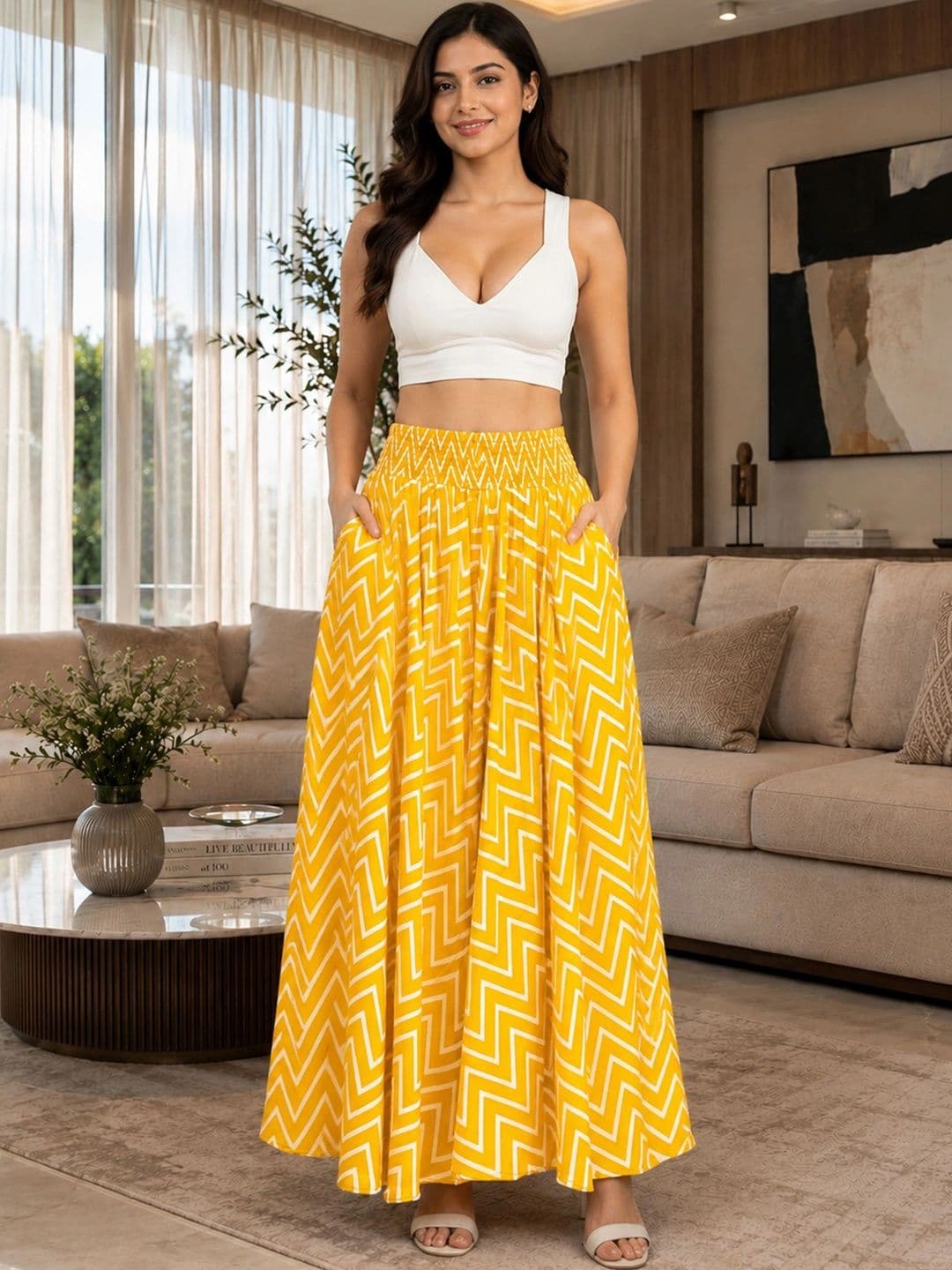 KALINI Women Printed Ethnic Palazzos - view 1