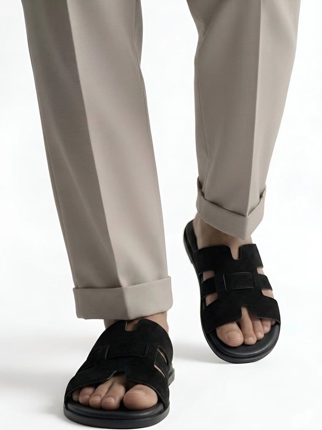 MICHEAL FERAAS Men Leather Comfort Sandals - view 1