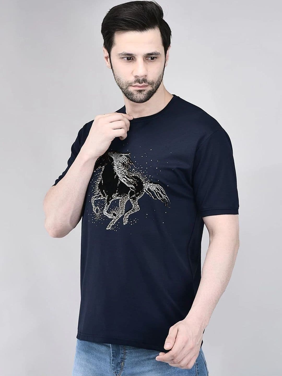 LUXEMODA Men Printed T-shirt - view 1