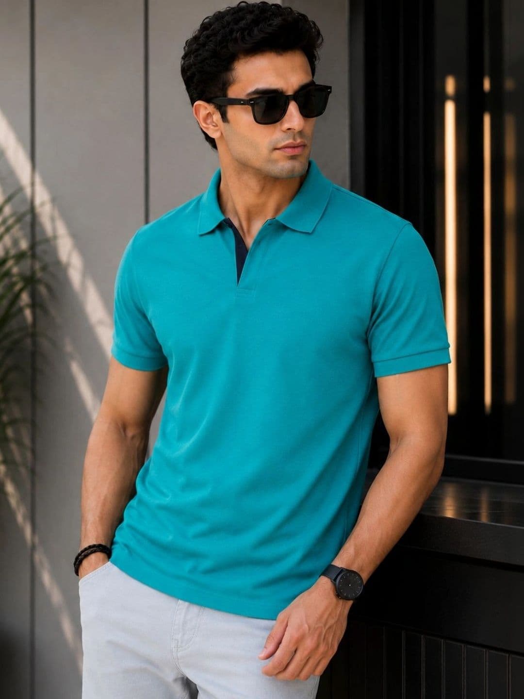 Stitch Hub Men Polo Collar T-shirt - view 1