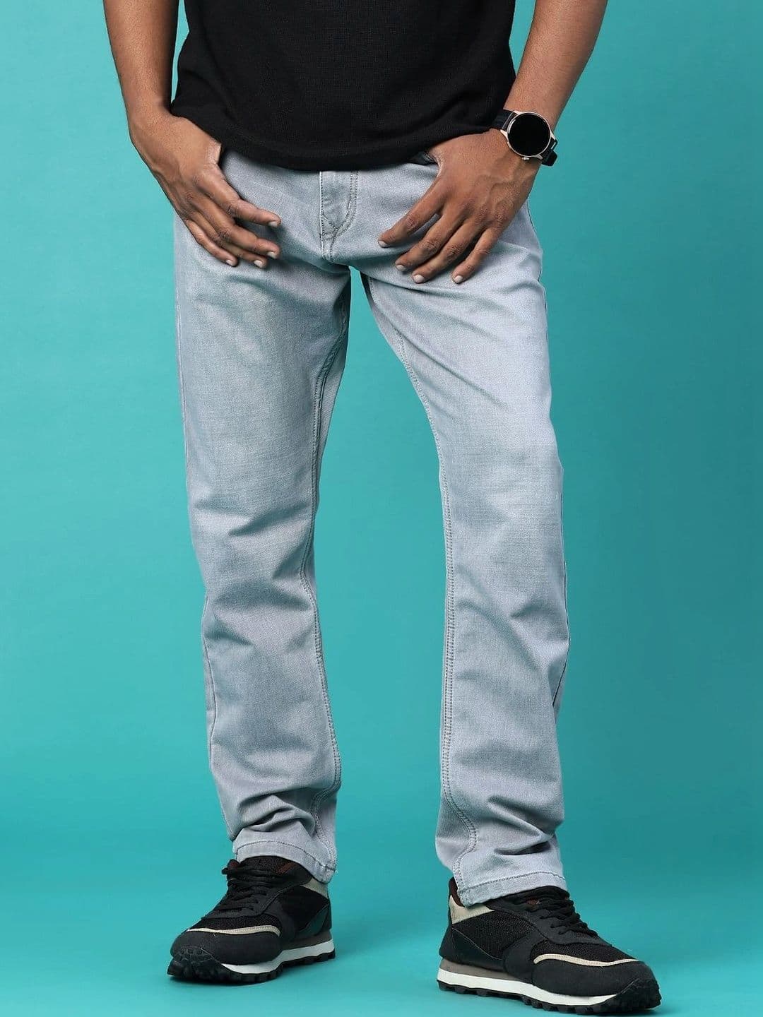 V-Mart Men Regular Fit Mid-Rise Jeans - view 1