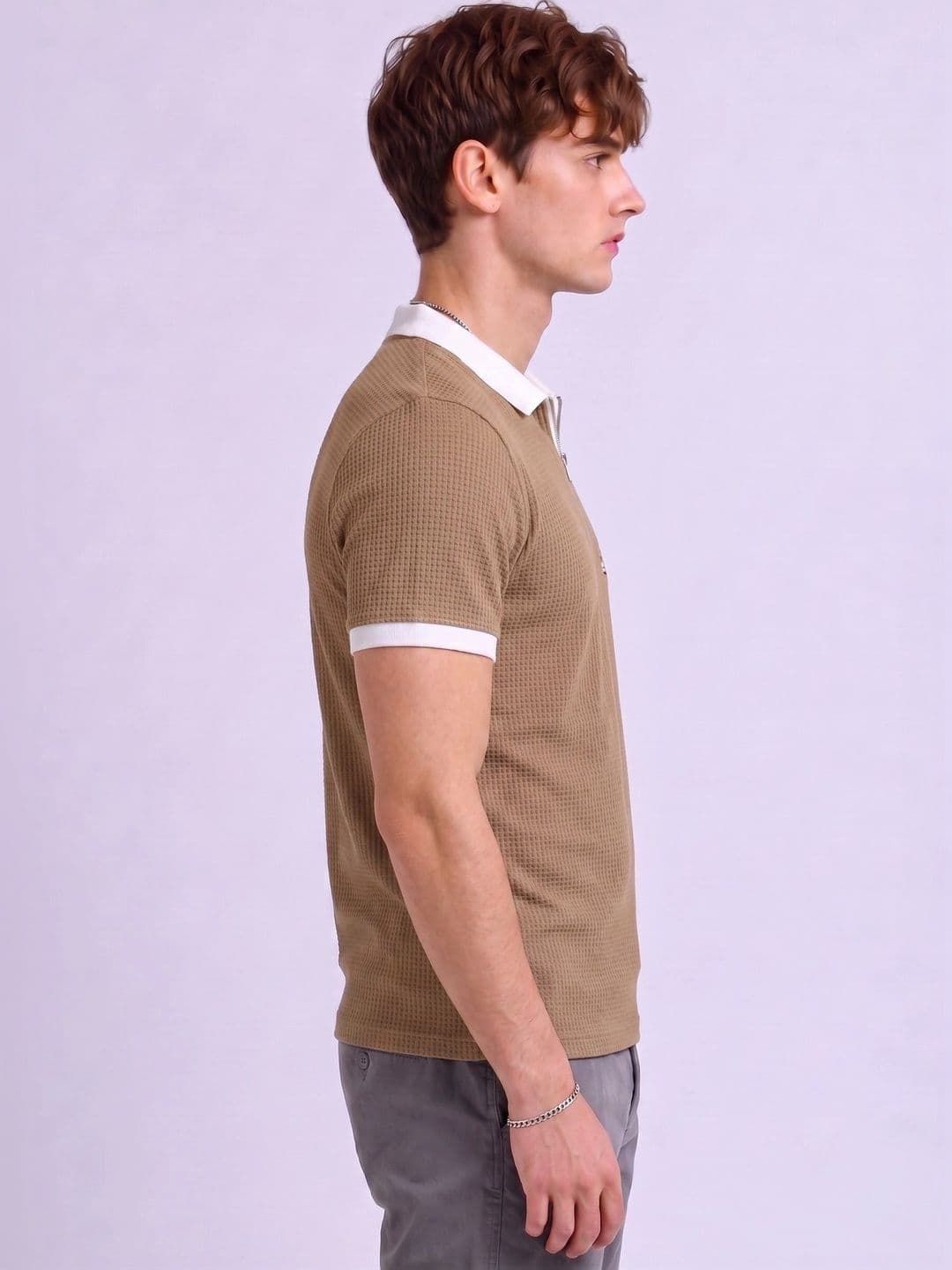 Mobox Men Printed Polo Collar T-shirt - view 1