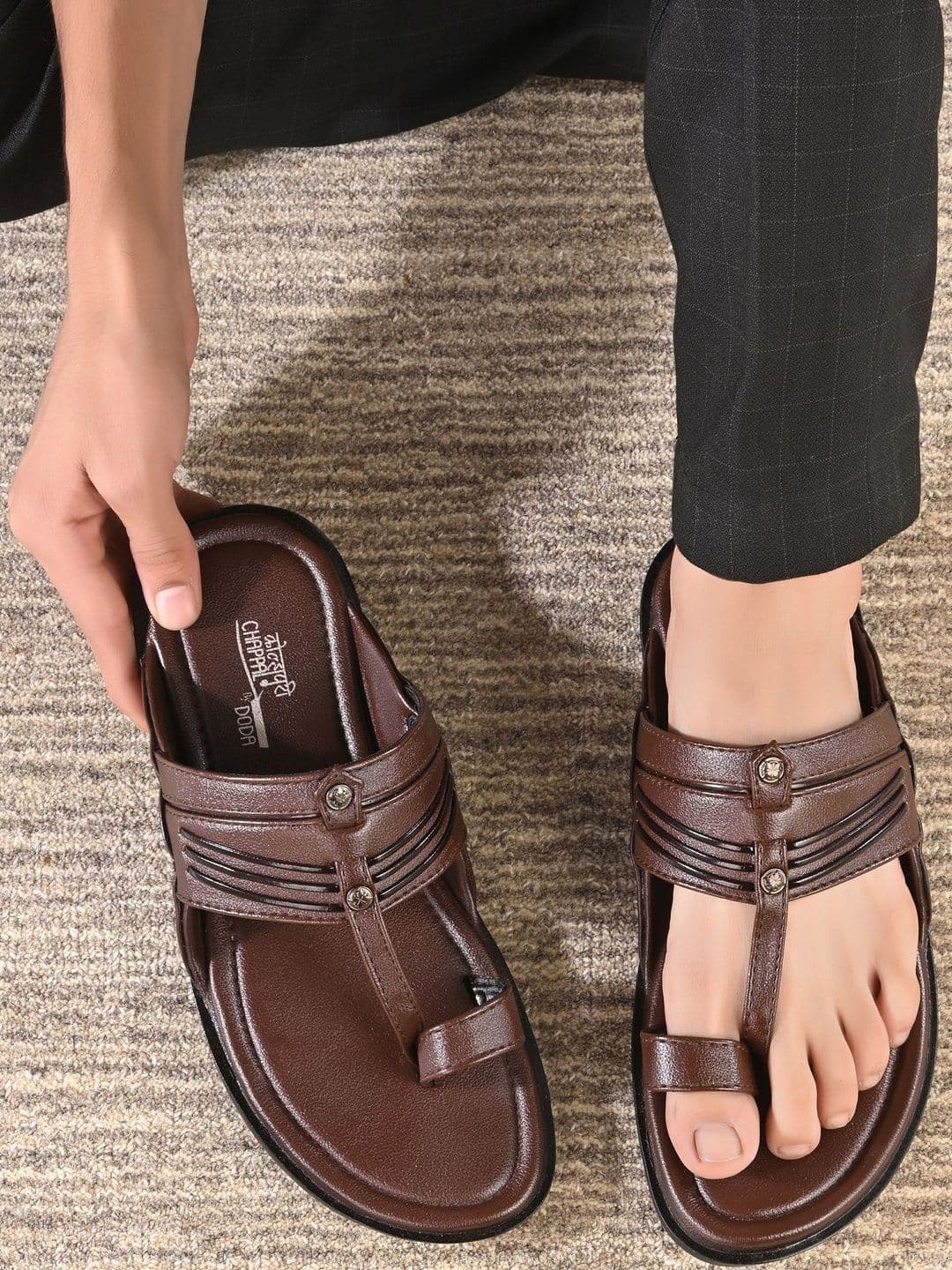 DODA Men Ethnic Kolhapuris Comfort Sandals - view 1